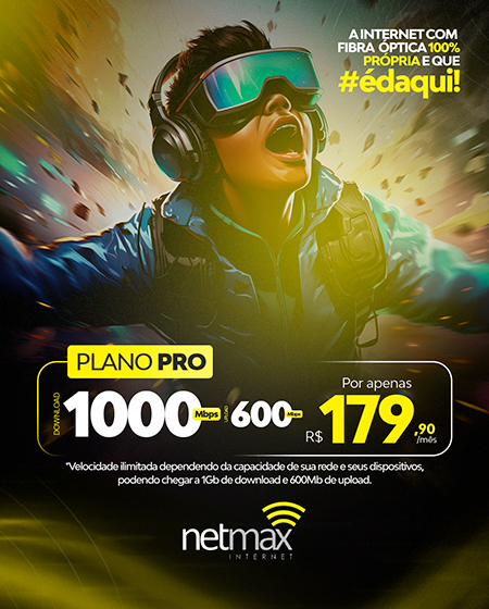Plano Pro 1000 Mega - Netmax Internet